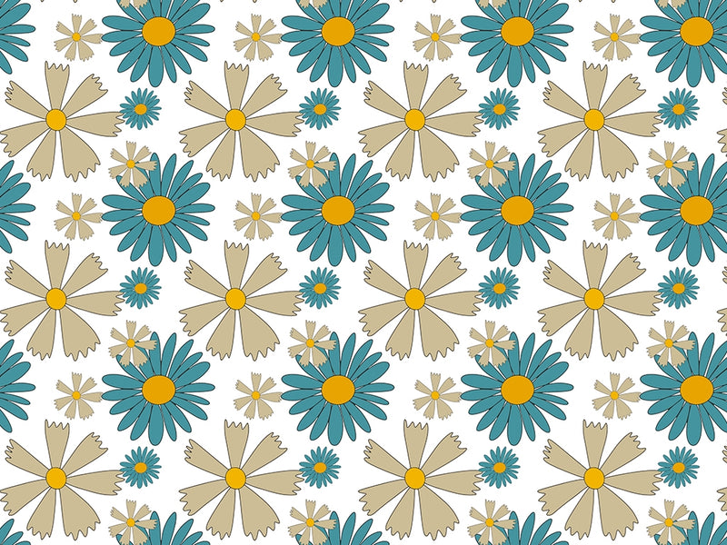 Blue Hawaii Retro Vinyl Wrap Pattern~Rwraps Series 914 Digitally Printed Vinyl Wrap~0