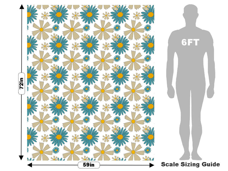 Blue Hawaii Retro Vehicle Wrap Scale~Rwraps Series 914 Blue Hawaii Retro Measurements~1