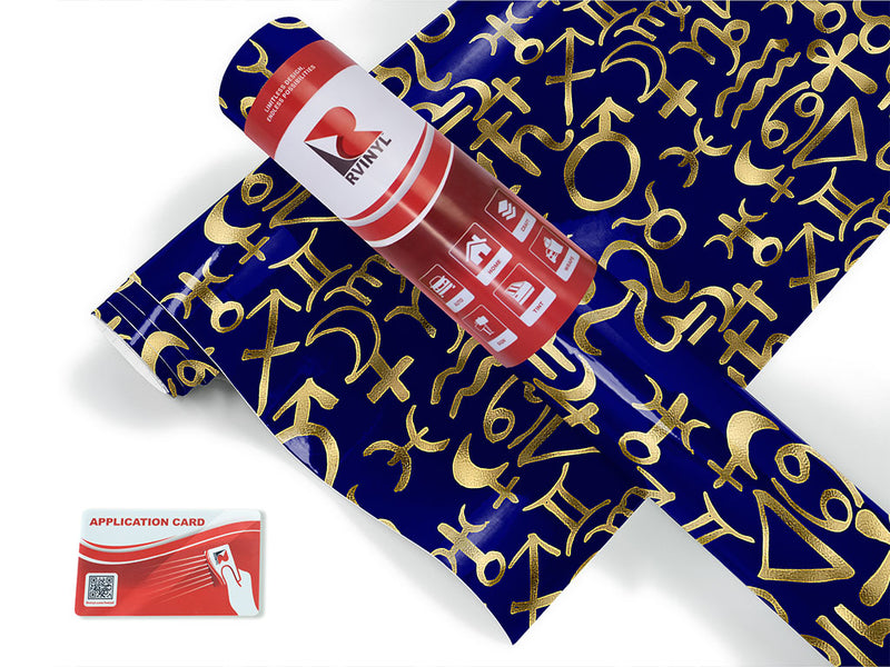 blue horoscopes astrology Craft Vinyl Roll