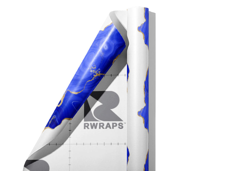 Blue Jay Gemstone Wrap Film Sheets~Rwraps Series 914 Blue Jay Gemstone Scrolled Sheet~3
