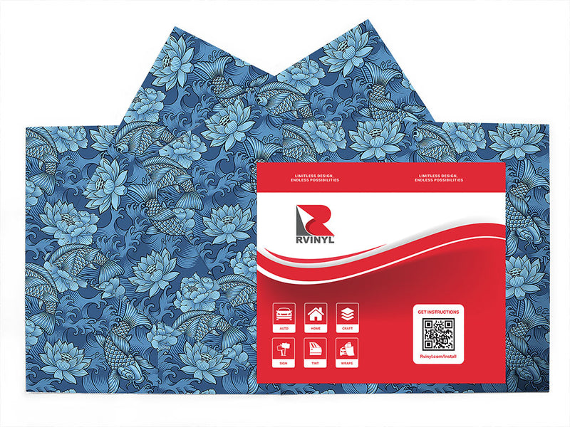 blue koi salt water Craft Vinyl Sheet Pack