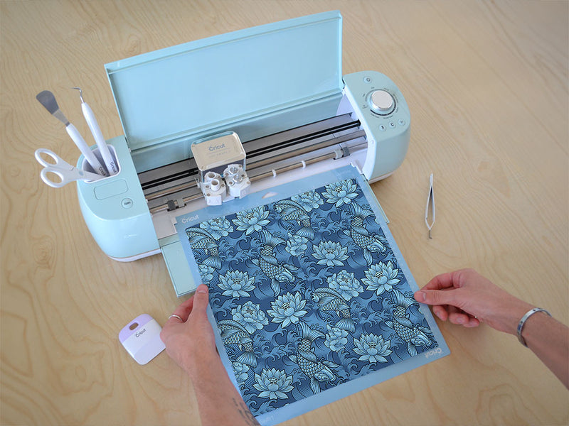 blue koi salt water Cricut Compatible Vinyl