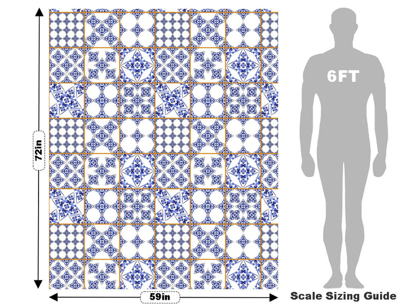 Blue Lace Tile Vehicle Wrap Scale~Rwraps Series 914 Blue Lace Tile Measurements~2