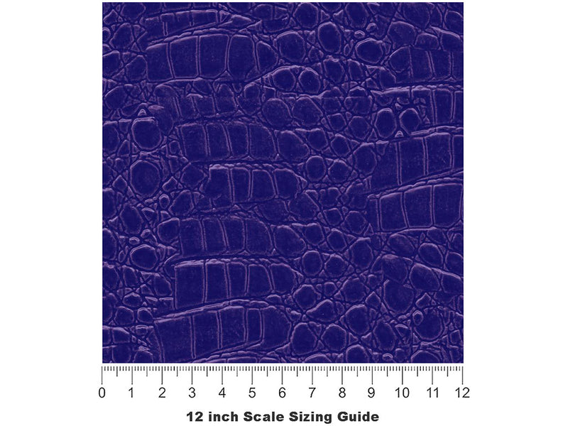 Blue Lagoon Crocodile Vinyl Film Pattern Size 12 inch Scale~Rwraps Blue Lagoon Crocodile Sizing Chart~3