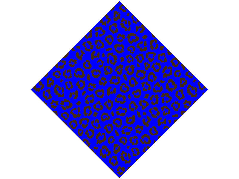 Blue Leopard Vinyl Wrap Pattern