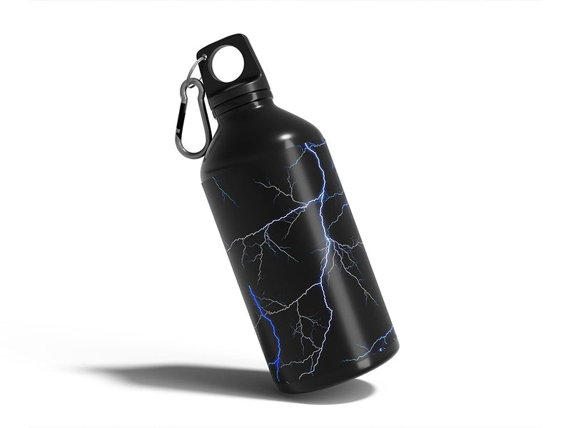 blue lightning lightning Water Bottle DIY Stickers
