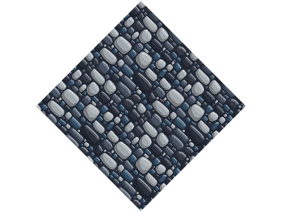 Blue Cobblestone Vinyl Wrap Pattern