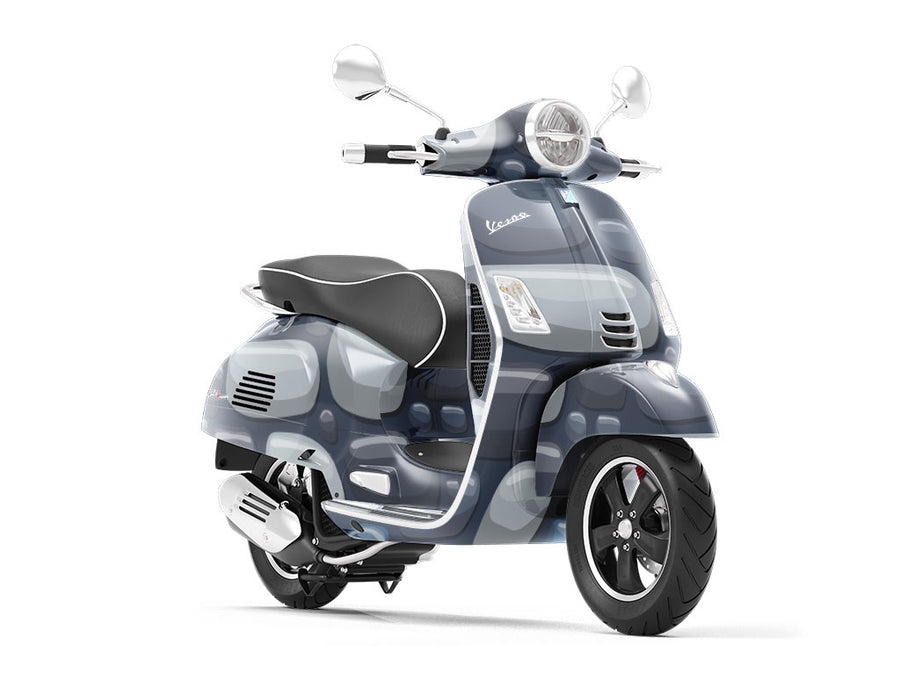 Blue Cobblestone Vespa Scooter Wrap Film