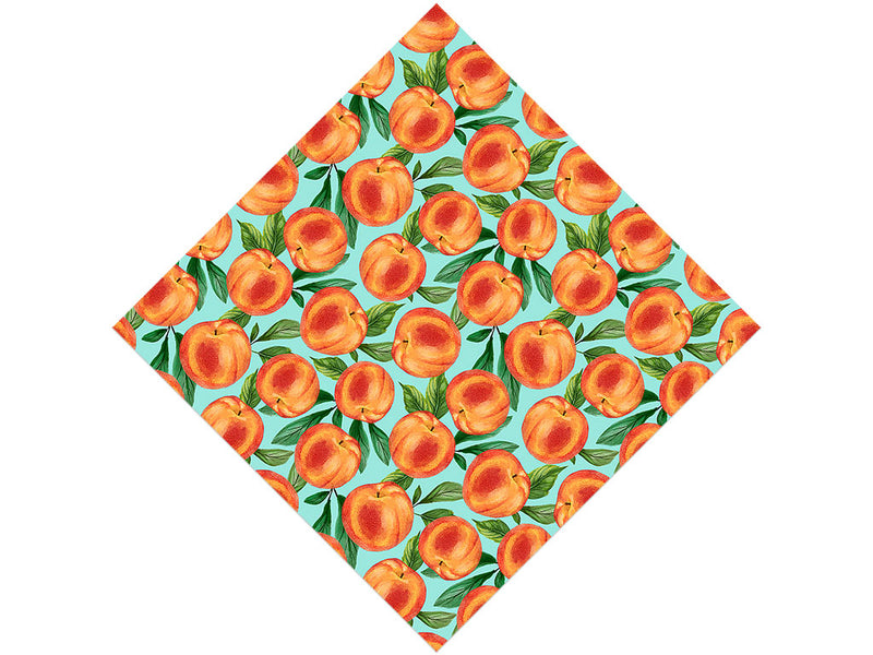 Blue Peachy Keen Fruit Vinyl Wrap Pattern