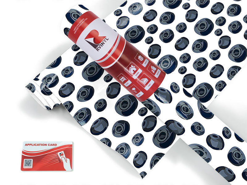 blue popcorn fruit Craft Vinyl Roll