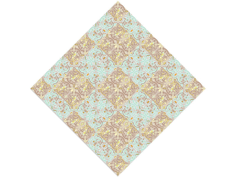 Blue Poppy Tile Vinyl Wrap Pattern