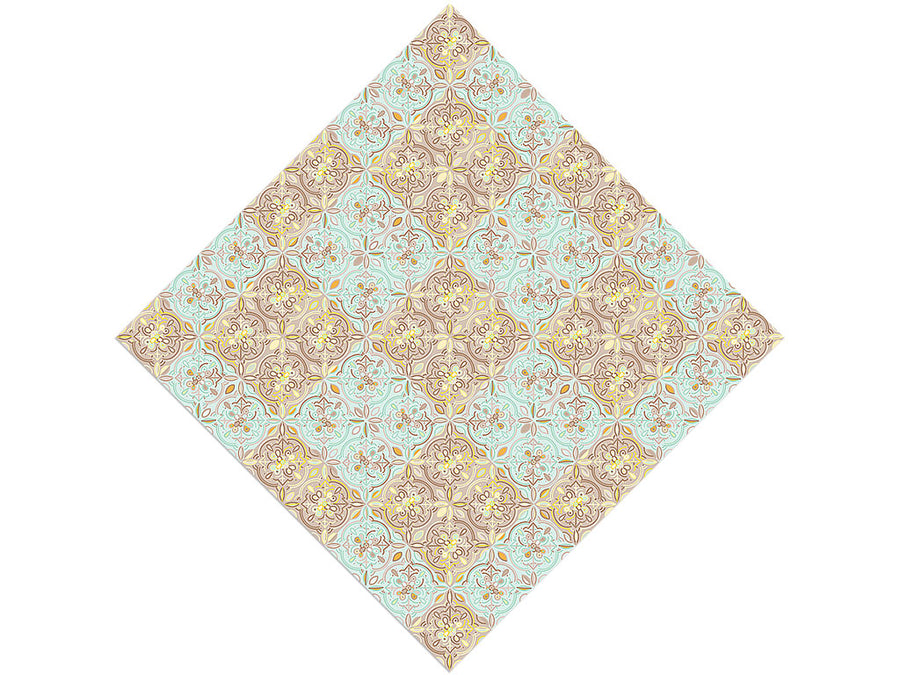 Blue Poppy Tile Vinyl Wrap Pattern