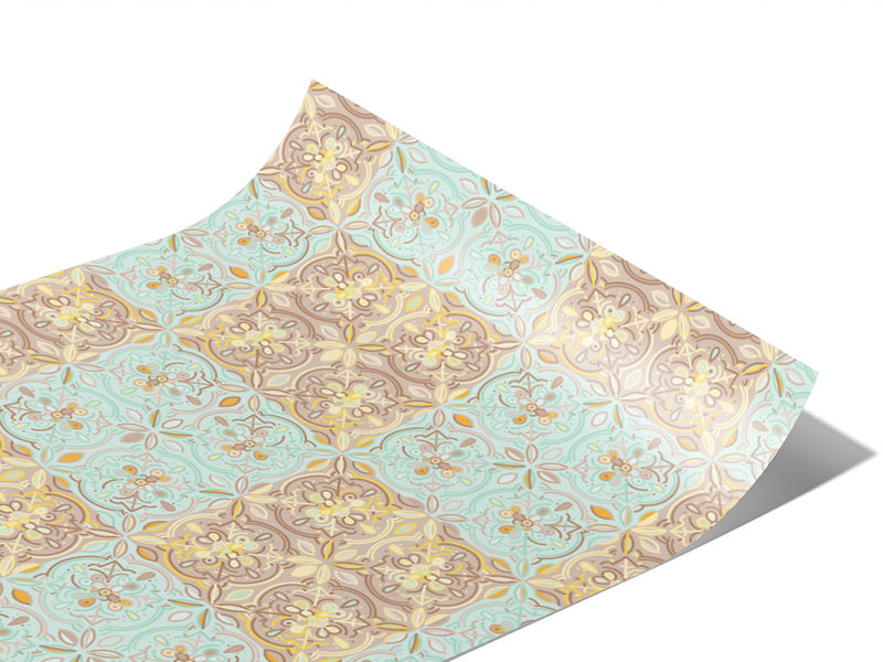 Blue Poppy Tile Vinyl Wraps~Rwraps Series 914 Digitally Printed Vinyl Wrap~1