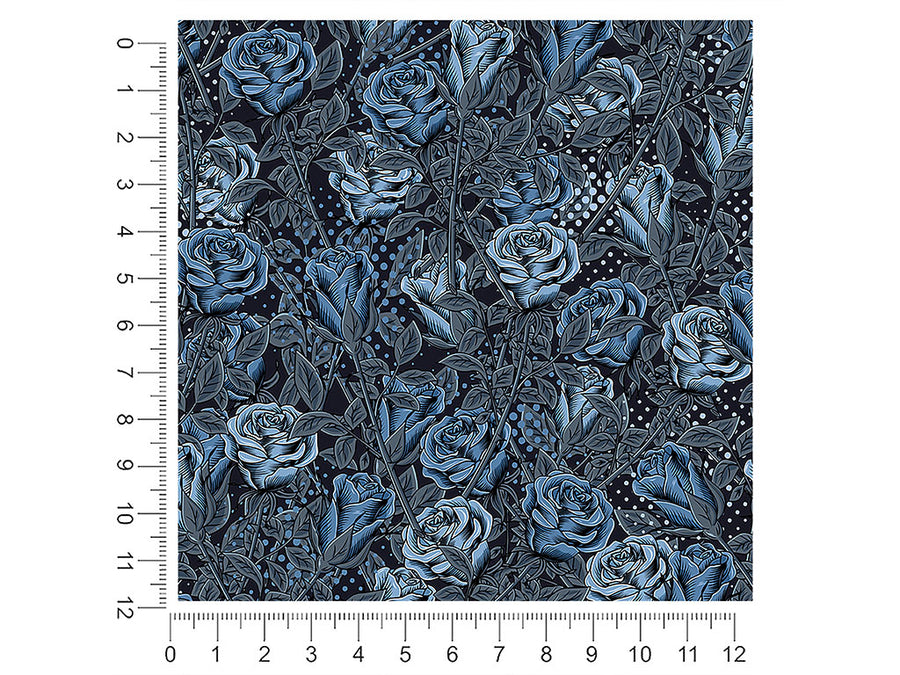 blue rose floral 1ft x 1ft Craft Sheets