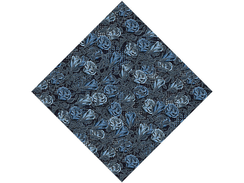 Blue Rose Floral Vinyl Wrap Pattern
