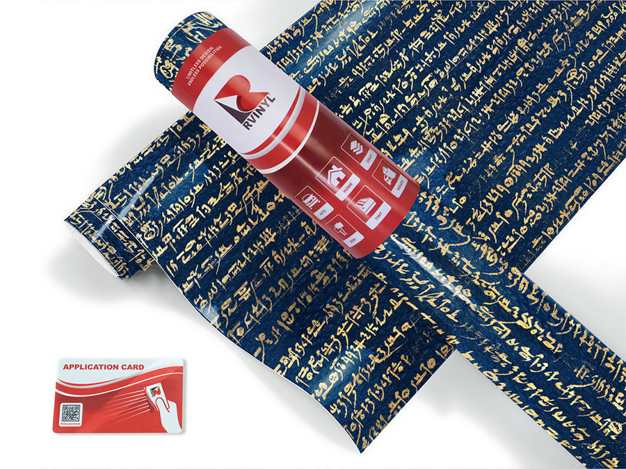 blue rosetta egyptian Craft Vinyl Roll