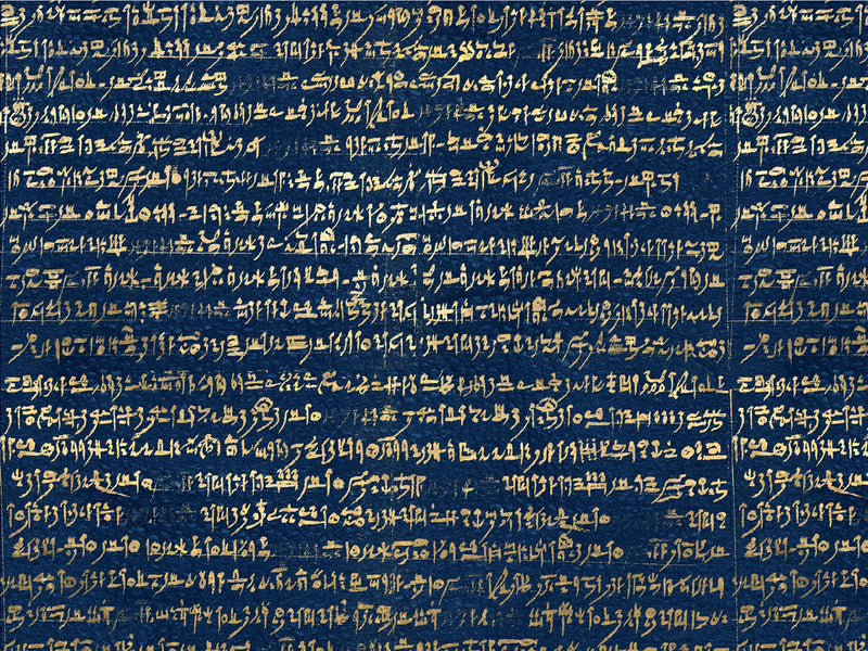 Blue Rosetta Egyptian Vinyl Wrap Pattern~Rwraps Series 914 Digitally Printed Vinyl Wrap~0
