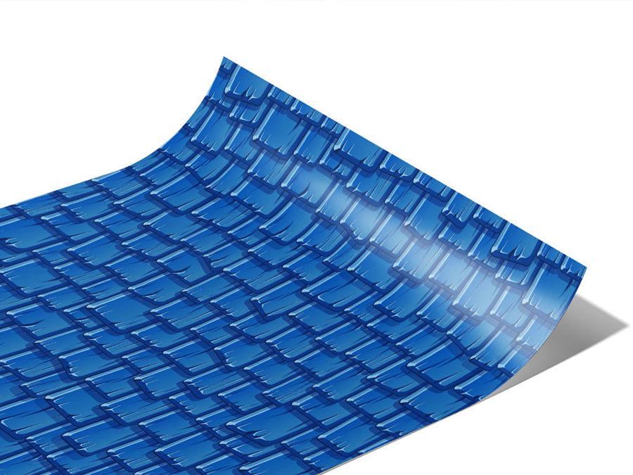 Blue Shake Tile Vinyl Wraps~Rwraps Series 914 Digitally Printed Vinyl Wrap~1