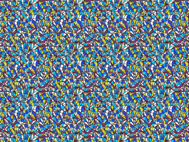 Blue Shards Stained Glass Vinyl Wrap Pattern~Rwraps Series 914 Digitally Printed Vinyl Wrap~0