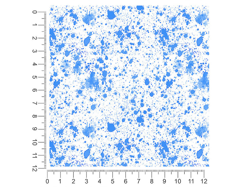 blue smears paint splatter 1ft x 1ft Craft Sheets