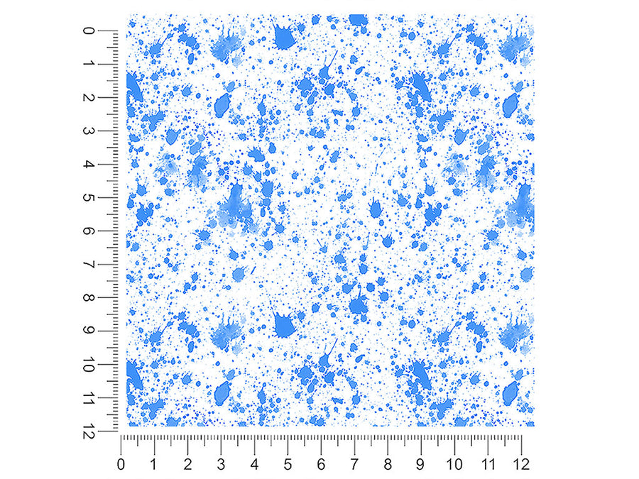 blue smears paint splatter 1ft x 1ft Craft Sheets