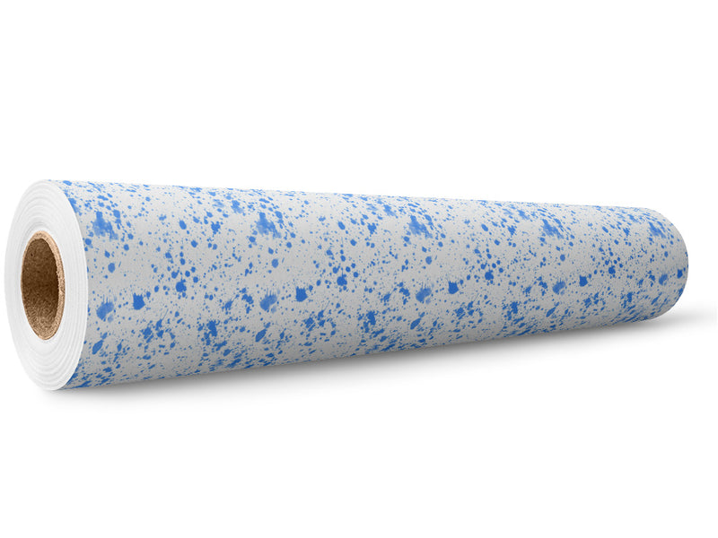 Blue Smears Paint Splatter Wrap Film Wholesale Roll~Rwraps Series 914 Digitally Printed Vinyl Roll~5