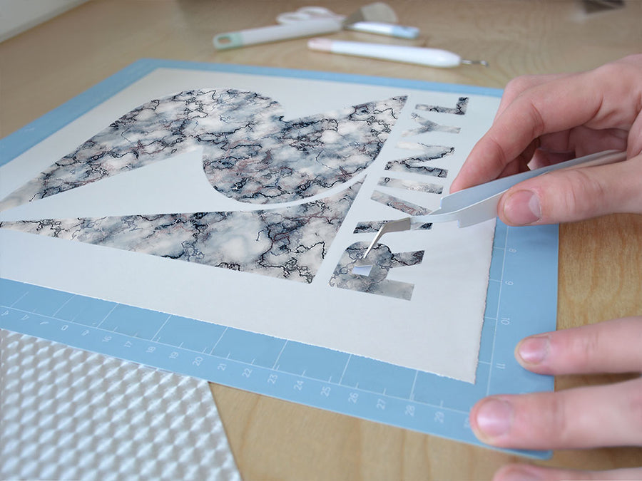 blue sodalite marble marble stone Easy Weed Craft Vinyl