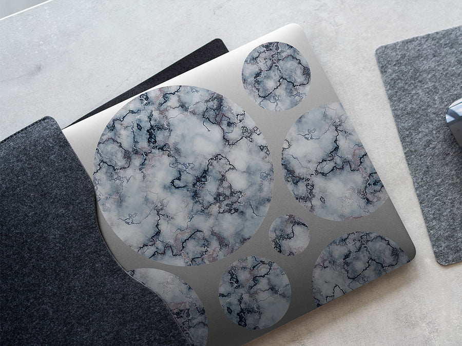 blue sodalite marble marble stone DIY Laptop Stickers