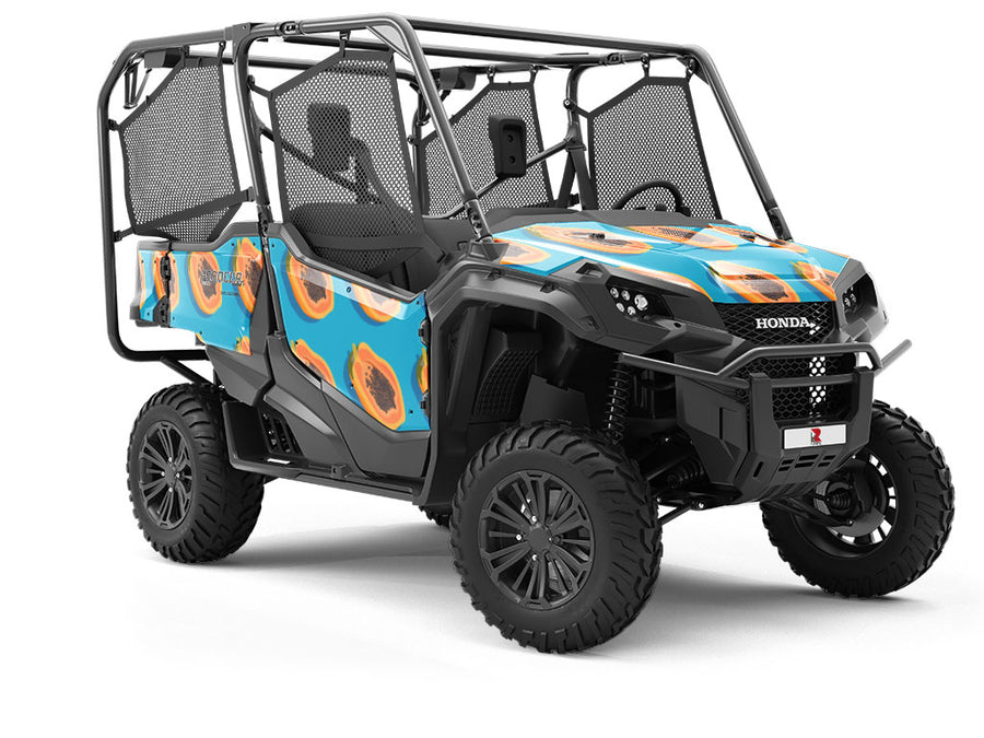 Blue Solo Fruit Utility Vehicle Vinyl Wrap