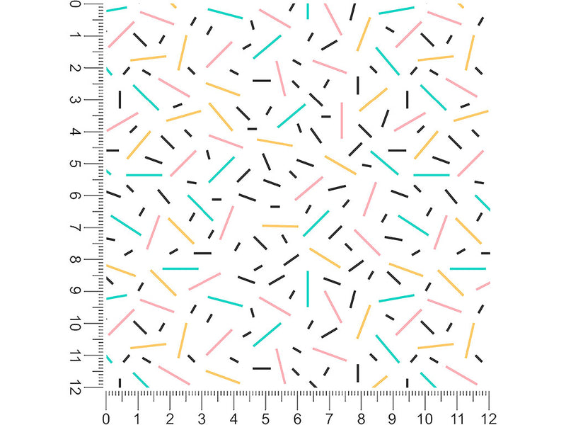 blue sprinkles abstract geometric 1ft x 1ft Craft Sheets