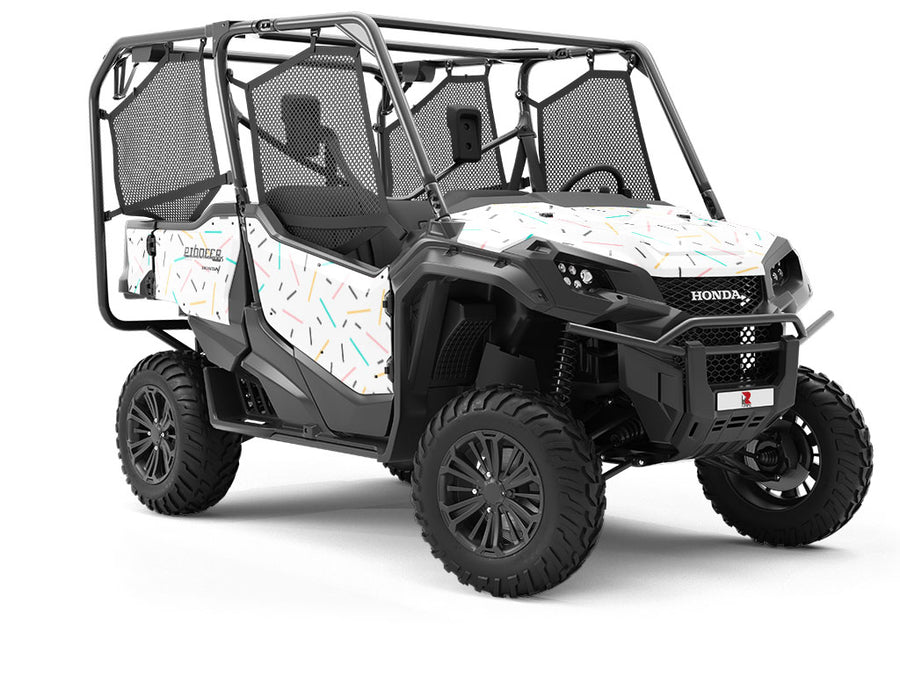 Blue Sprinkles Abstract Utility Vehicle Vinyl Wrap