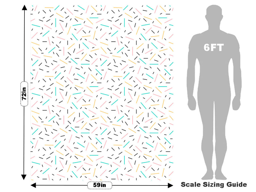 Blue Sprinkles Abstract Vehicle Wrap Scale~Rwraps Series 914 Blue Sprinkles Abstract Measurements~1