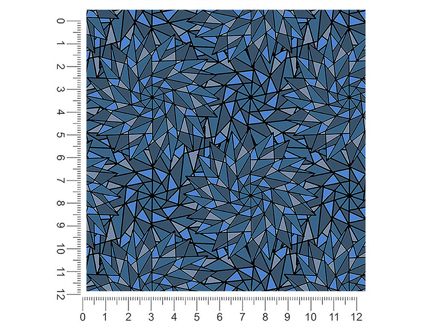 blue star stained glass 1ft x 1ft Craft Sheets