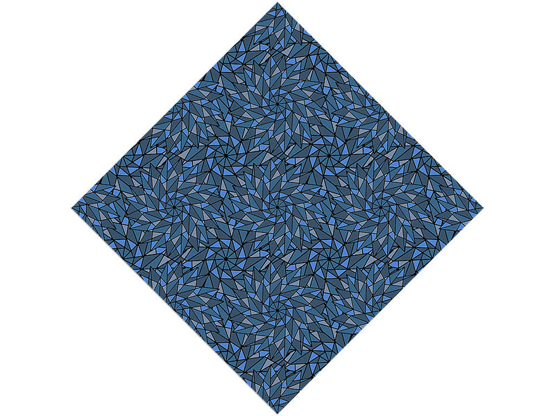 Blue Star Stained Glass Vinyl Wrap Pattern
