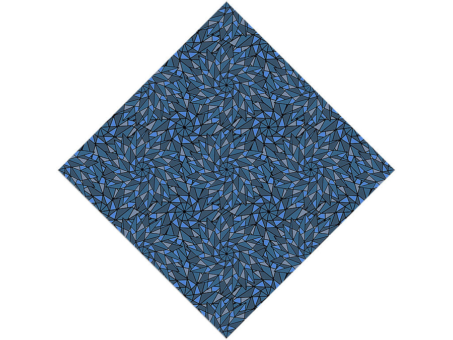 Blue Star Stained Glass Vinyl Wrap Pattern