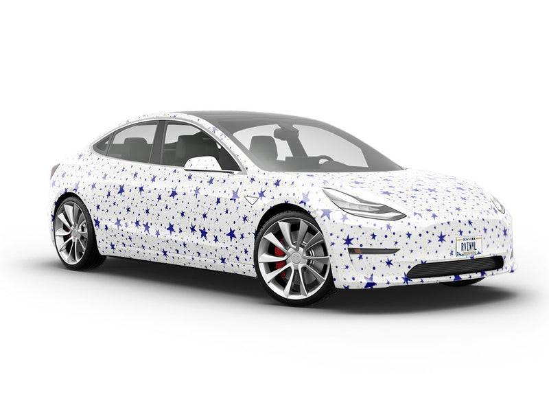 Blue Starlight Astrology Vehicle Vinyl Wrap