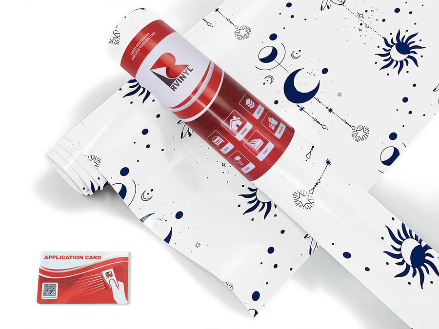 blue suns astrology Craft Vinyl Roll