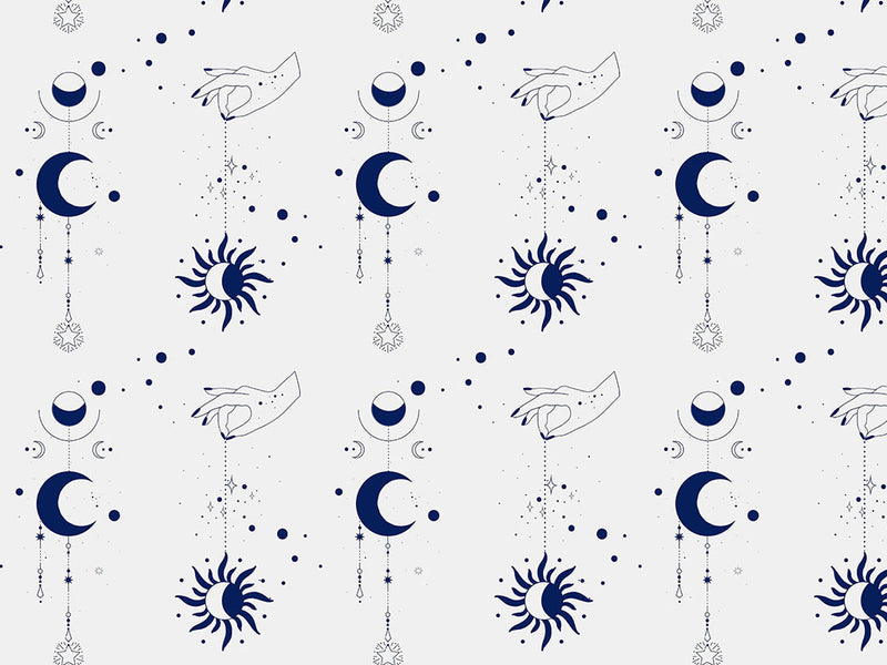 Blue Suns Astrology Vinyl Wrap Pattern~Rwraps Series 914 Digitally Printed Vinyl Wrap~0