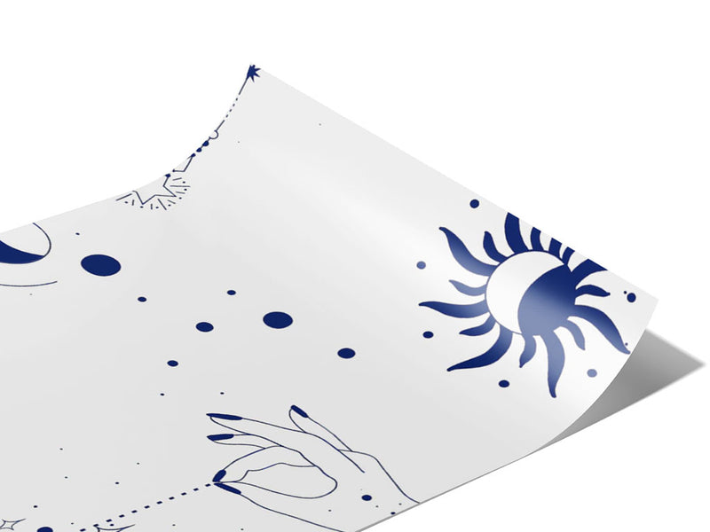 Blue Suns Astrology Vinyl Wraps~Rwraps Series 914 Digitally Printed Vinyl Wrap~0