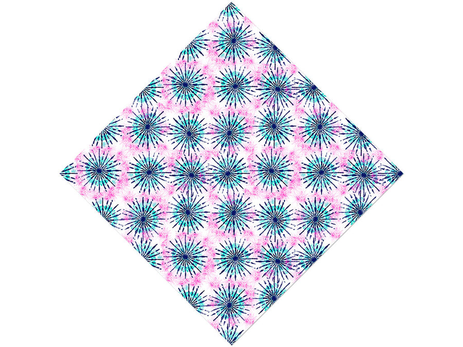 Blue Sunshine Tie Dye Vinyl Wrap Pattern