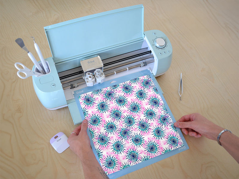 blue sunshine tie dye Cricut Compatible Vinyl