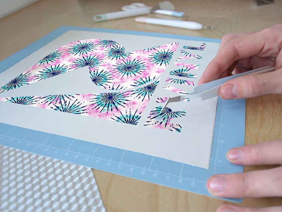 blue sunshine tie dye Easy Weed Craft Vinyl