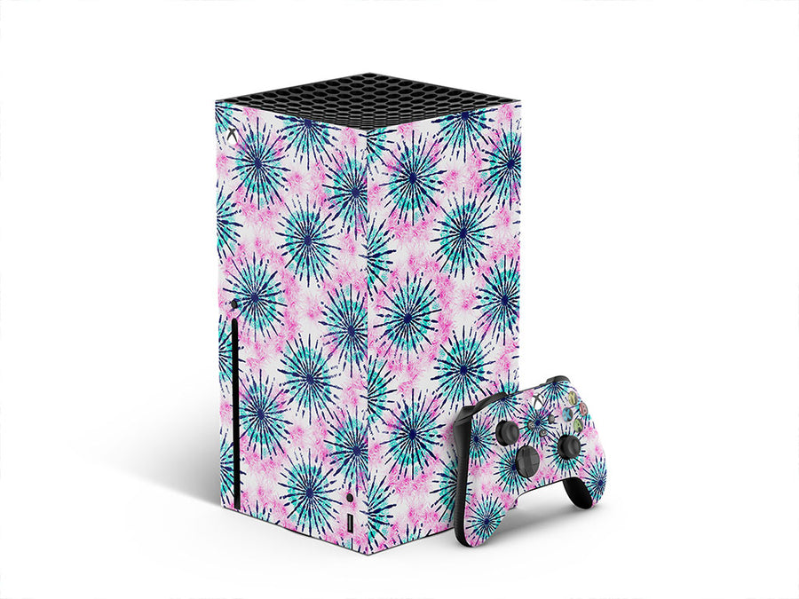 blue sunshine tie dye XBOX DIY Decal