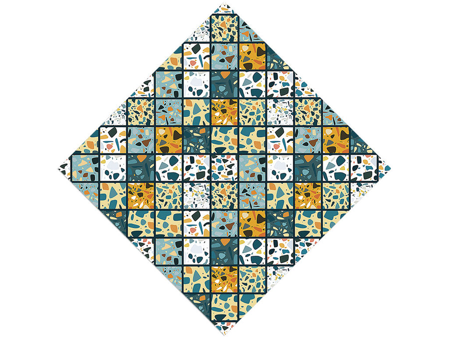 Blue Tile Vinyl Wrap Pattern