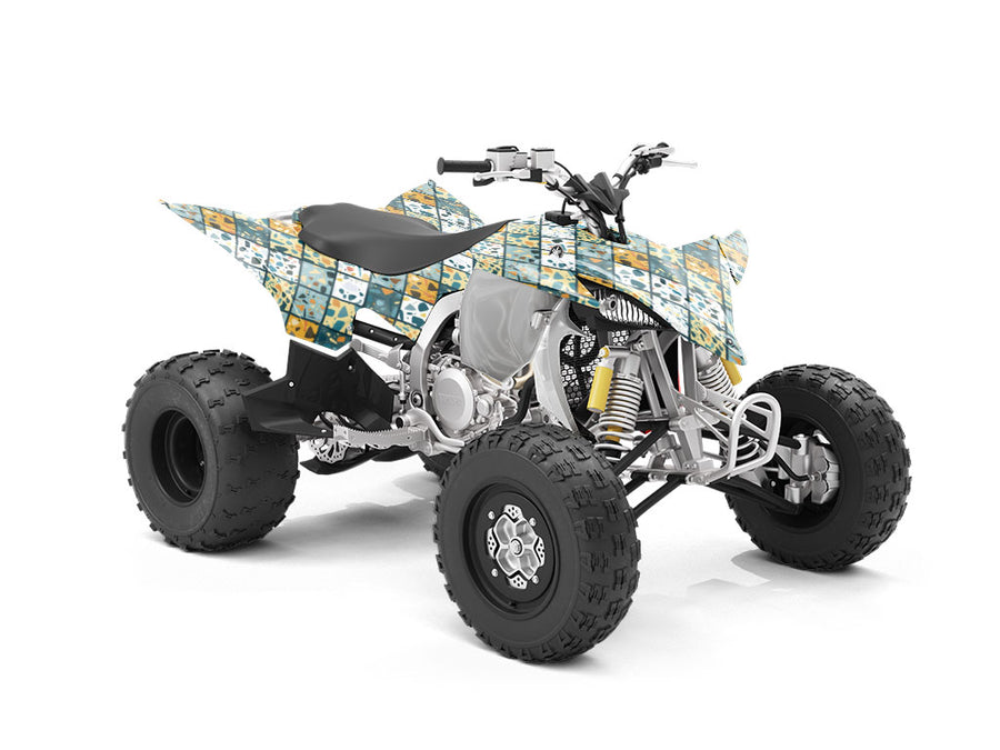 Blue Tile ATV Wrapping Vinyl