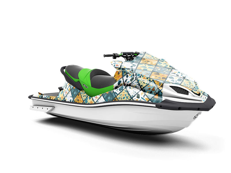 Blue Tile Jet Ski Vinyl Customized Wrap