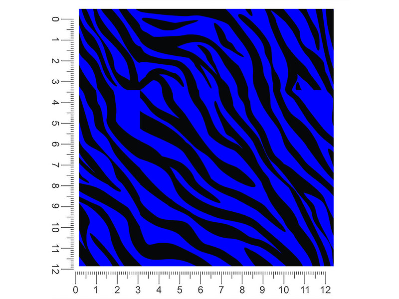 blue tiger animal print 1ft x 1ft Craft Sheets