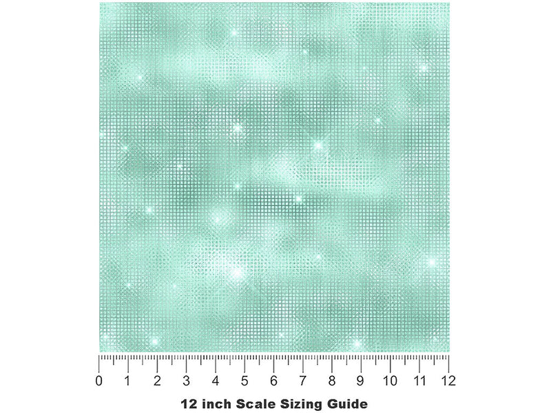 Blue Willow Gemstone Vinyl Film Pattern Size 12 inch Scale~Rwraps Blue Willow Gemstone Sizing Chart~2