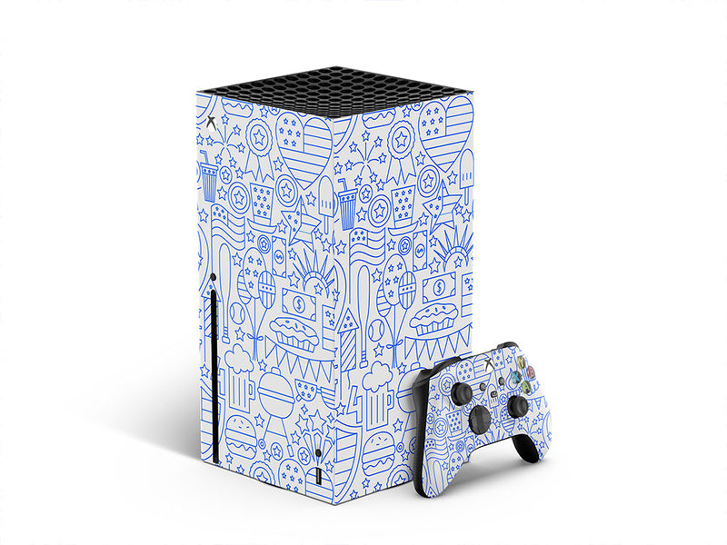 blue york XBOX DIY Decal