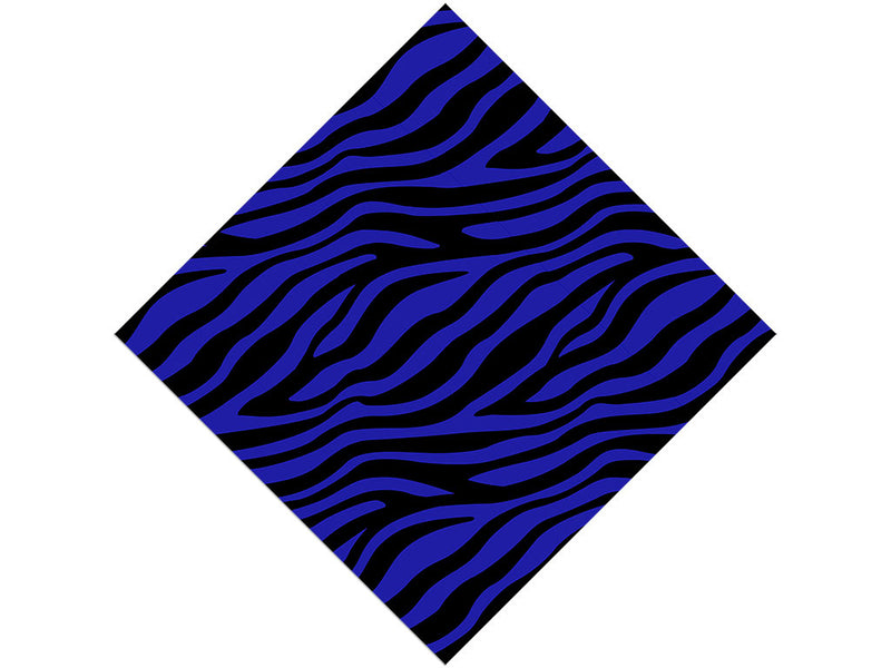 Blue Zebra Vinyl Wrap Pattern